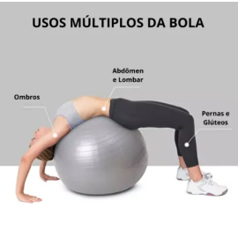 Bola Pilates Yoga Abdominal Ginastica Fitness 75 cm