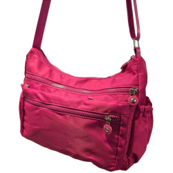 Bolsa Lateral Transversal Lisa Casual 3 Compartimentos