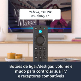 Fire TV Stick Lite | Streaming em Full HD com Alexa | Com Controle Remoto por Voz com Alexa (inclui comandos de TV)