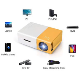 Mini Projetor Led Portátil Full Hd 600 Lumens Usb HDMI Yg300