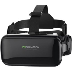 Óculos de Realidade Virtual Vr Shinecon G10 3d Com Controle Bluetooth Compatível Com Android e IOS