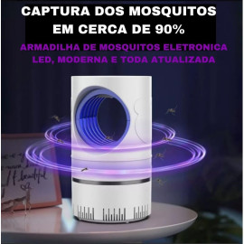 Armadilha Mata Mosquito Led Uv Eletronico Pernilongo Insetos