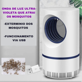 Armadilha Mata Mosquito Led Uv Eletronico Pernilongo Insetos