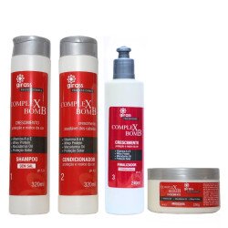 Kit Crescimento Do Cabelo Bomb Girass - 4 Passos