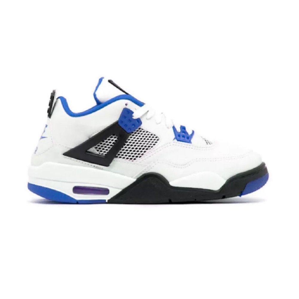 Tênis Air Jordan 4 Retro Motosport Branco Azul