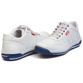 Sapatênis Ranster Casual Conforto Couro Off White