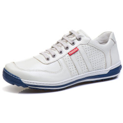 Sapatênis Ranster Casual Conforto Couro Off White