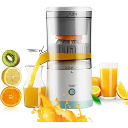 Espremedor De Frutas Laranja Limão Citrus Elétrico Portátil USB Ultra Recarregável Automático Sem Fio Super Silencioso 400 ml