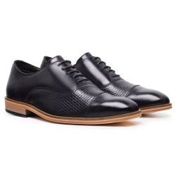 Sapato Oxford Masculino Couro Estampado Cullen