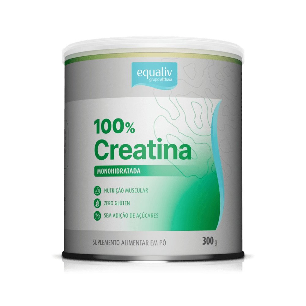 Creatina 100% Monohidratada Equaliv 300g Sem Sabor