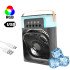 Ventilador Portátil Iluminação Umidificador Climatizador USB De Mesa